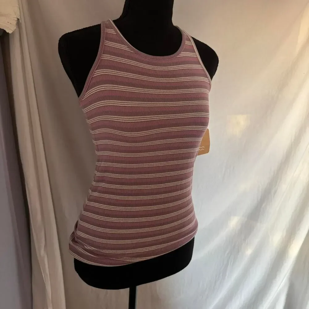 Striped racer back tank top bixby nomad girls large 12 14 boho‎ Summer rayon